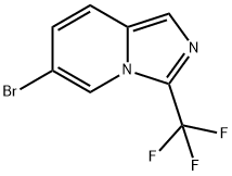 6-bromo-3-(trifluoromethyl)imidazo[1,5-a]pyridine 结构式