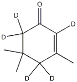Isophorone-[2,4,4,6,6-D5] 结构式