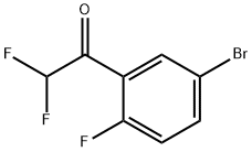 1-(5-溴-2-氟苯基)-2,2-二氟乙酮 结构式