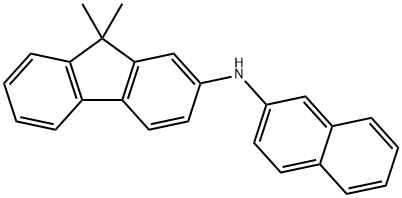 9,9-二甲基-N-(2-萘基)-9H-芴-2-胺 结构式