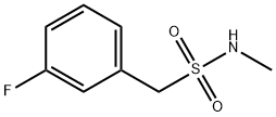 1-(3-氟苯基)-N- 甲基甲磺酰胺 结构式