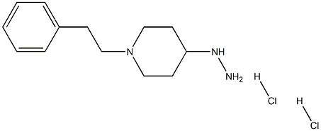 1-苯乙基-哌啶-4-基)-肼盐酸盐 结构式