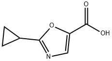 2 - 环丙基恶唑-5 - 羧酸 结构式