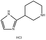 3-(1H-咪唑-2-基)-哌啶二盐酸盐 结构式