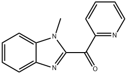 (1-甲基-1H-苯并咪唑-2-基)吡啶-2-甲酮 结构式