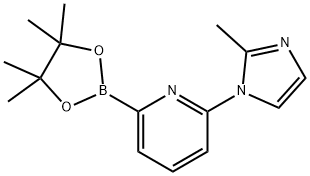 2-(2-methyl-1H-imidazol-1-yl)-6-(4,4,5,5-tetramethyl-1,3,2-dioxaborolan-2-yl)Pyridine 结构式