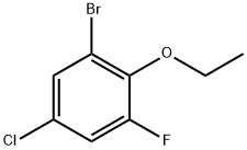 1-Bromo-5-chloro-2-ethoxy-3-fluorobenzene 结构式