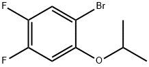 2-(2-溴-4,5-二氟苯氧基)丙烷 结构式