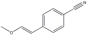 4-(2-Methoxyvinyl)benzonitrile 结构式