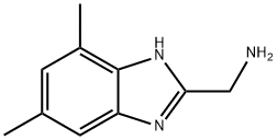 (4,6-dimethyl-1H-1,3-benzodiazol-2-yl)methanamine 结构式
