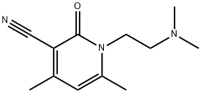 N-(N,N-二甲基-乙胺基)-4,6-二甲基-3-氰基吡啶酮 结构式