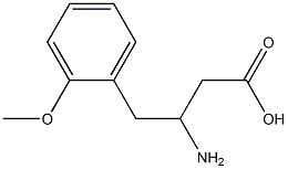 3-氨基-4-(2-甲氧基苯基)丁酸 结构式