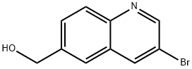 (3-溴喹啉-6-基)甲醇 结构式