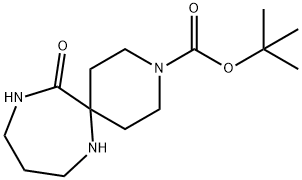 tert-Butyl 12-oxo-3,7,11-triazaspiro[5.6]dodecane-3-carboxylate 结构式