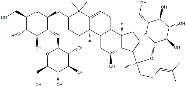 5,6-二去氢人参皂苷 RD 结构式