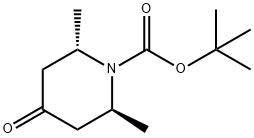 (2S,6S)-2,6-二甲基-4-氧代-哌啶-1-羧酸叔丁酯 结构式