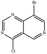 8-溴-4-氯吡啶并[4,3-D]嘧啶 结构式