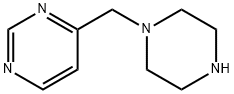 4-(哌嗪-1-基甲基)嘧啶 结构式