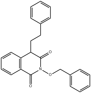 2-(Benzyloxy)-4-phenethylisoquinoline-1,3(2H,4H)-dione 结构式