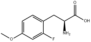 (S)-2-氨基-3-(2-氟-4-甲氧基苯基)丙酸 结构式