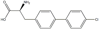 (S)-2-氨基-3-(4'-氯-[1,1'-联苯]-4-基)丙酸 结构式