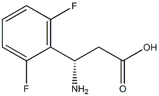 (S)-3-氨基-3-(2,6-二氟苯基)丙酸 结构式
