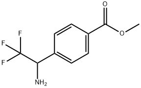 4-(1-氨基-2,2,2-三氟乙基)苯甲酸甲酯 结构式