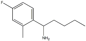 1-(4-氟-2-甲基苯基)戊-1-胺 结构式