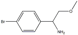 1-(4-溴苯基)-2-甲氧基乙胺 结构式