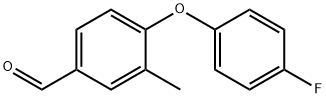 4-(4-氟苯氧基)-3-甲基苯甲醛 结构式