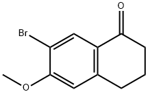 7-BROMO-6-METHOXY-1,2,3,4-TETRAHYDRONAPHTHALEN-1-ONE 结构式