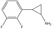 2-(2,3-difluorophenyl)cyclopropan-1-amine 结构式