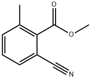 2-氰基-6-甲基苯甲酸甲酯 结构式