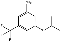 3-异丙氧基-5-三氟甲基苯胺 结构式