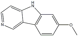 7-METHOXY-5H-PYRIDO[4,3-B]INDOLE 结构式