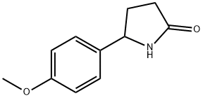 5-(4-METHOXYPHENYL)-2-PYRROLIDINONE 结构式
