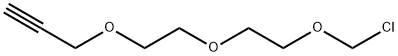 3-(2-(2-(Chloromethoxy)ethoxy)ethoxy)prop-1-yne 结构式
