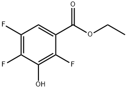 2,4,5-三氟-3-羟基苯甲酸乙酯 结构式