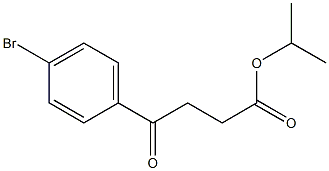 4-(4-溴苯基)-4-氧代丁酸异丙酯 结构式