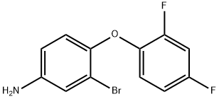 3-bromo-4-(2,4-difluorophenoxy)aniline 结构式