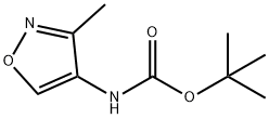 (3-甲基异恶唑-4-基)氨基甲酸叔丁酯 结构式