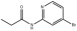 N-(4-溴吡啶-2-基)丙酰胺 结构式