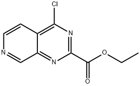 4-氯吡啶并[3,4-D]嘧啶-2-甲酸乙酯 结构式