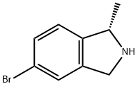 (S)-5-Bromo-1-methyl-2,3-dihydro-1H-isoindole 结构式