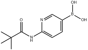 {6-[(2,2-Dimethylpropanoyl)amino]-3-pyridinyl}boronic acid 结构式
