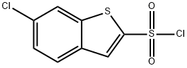 6-CHLOROBENZO[B]THIOPHENE-2-SULFONYL CHLORIDE 结构式