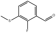 2-氟-3-(甲硫基)苯甲醛 结构式