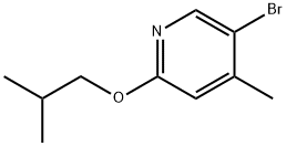 5-溴-4-甲基-1-(2-甲基丙氧基)吡啶 结构式