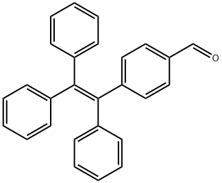 1,1,2-三苯基-2-(4-甲醛基苯)乙烯 结构式