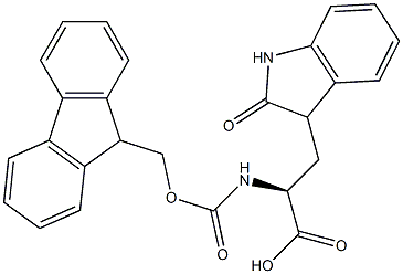 FMOC-S-2,3-二氢-2-氧杂色氨酸 结构式